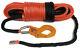 100ft 10mm Orange Synthetic Winch Rope, & Hook, 10500kg Break Strain Off Road