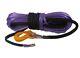 100ft 10mm Purple Synthetic Winch Rope, & Hook, Uhmwpe Self Recovery 4x4