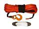 100ft 10mm Synthetic Orange Winch Rope, Hawse & Hook, Uhmwpe Self Recovery 4x4