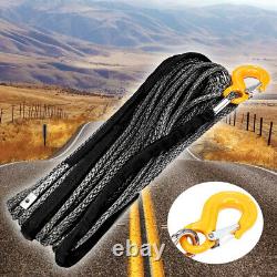 100ft 8/10mm Synthetic Winch Rope Dyneema Off Road Self Recovery Rigging $