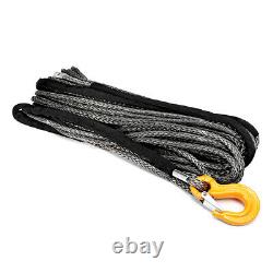 100ft 8/10mm Synthetic Winch Rope Dyneema Off Road Self Recovery Rigging $