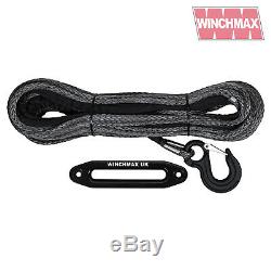 100ft Synthetic Winch Rope with competition hook & Hawse