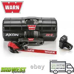 101130 Warn Axon 35-S Powersport UTVATV Electric Winch w 50ft Synthetic Rope