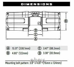 101130 Warn Axon 35-S Powersport UTVATV Electric Winch w 50ft Synthetic Rope