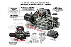 103255 Warn VR12-S 12K LB Self-Recovery Electric Winch with 90ft of Synthetic Rope