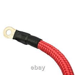 10MM x 30M Winch Rope For Dyneema Hook Synthetic Car Tow Recovery 4WD Cable UK