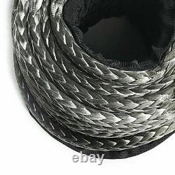 10mm30m Synthetic Winch Line Cable Rope 23809LBS Hook + Hawse Fairlead