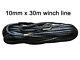 10mm30m Gray Winch Line, Towing Rope, Synthetic Fiber Rope, Plasma Rope For 4x4