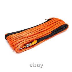 10mm 100ft Synthetic Winch Rope Hawse Hook Dyneema SK75 Self Recovery $