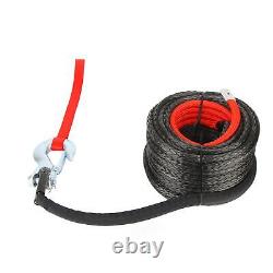 10mm 30m Synthetic Winch Rope Kit UV Resistant Tow Rope for Off Road Trucks