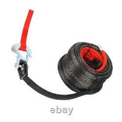 10mm 30m Synthetic Winch Rope UV Resistant Tow Rope Hook Set 18740 Lbs Capacity