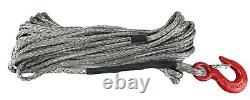 10mm Dyneema SK75 Synthetic 12-Strand Winch Rope x 25m With Hook Off Road ATV
