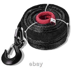 10mm X 30m Synthetic Winch Rope Kit UV Proof Wear Resistant Tow Rope Hook Belt