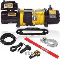 12000 Lb. Waterproof Synthetic Rope Offroad Winch with Wireless Remote Control f
