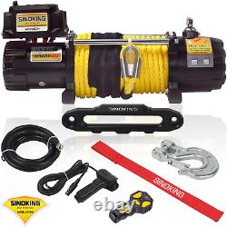 12000 Lb. Waterproof Synthetic Rope Offroad Winch with Wireless Remote Control f