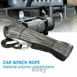 1200LB Synthetic Winch Rope 10mm x30m WithHook Offroad 4WD Car Tow Recovery Cable