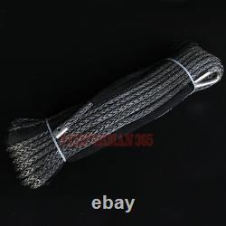 12MM X 30M 100ft Synthetic Winch Rope Cable for recovery 4x4 4WD