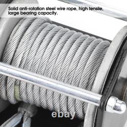 12V 3500lbs Electric Winch Synthetic Rope IP67 Waterproof for ATV UTV Boat