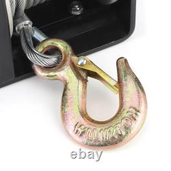 12V 3500lbs Electric Winch Synthetic Rope IP67 Waterproof for ATV UTV Boat