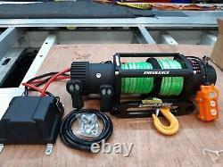 12V ELECTRIC WINCH HI-VIZ 9MM SYNTHETIC RECOVERY TRUCK ROPE @ £329.00 inc vat