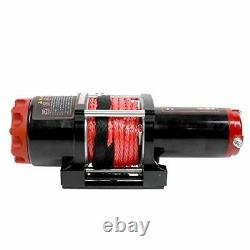 12V Synthetic Rope Electric Winch 4500LBS/2030KG Winch 10M Wireless ATV