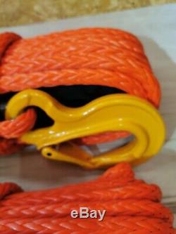 12mm 15mm Orange Synthetic winch rope quality UHMWPE choose diameter & length