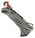 12mm Dyneema Sk75 Synthetic 12-strand Winch Rope X 15m With Hook Off Road Atv