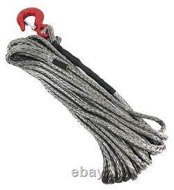 12mm Dyneema SK75 Synthetic 12-Strand Winch Rope x 20m With Hook Off Road ATV