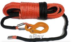 12mm Synthetic winch rope 13500KG break strain off road High Quality UHMWPE