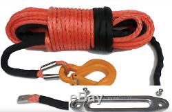 12mm Synthetic winch rope 13500KG break strain off road High Quality UHMWPE