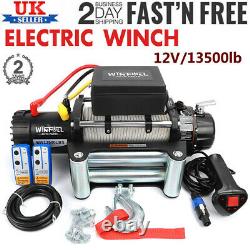 12v 13500lb Recovery Truck Electric Winch Recovery Winch With Synthetic Rope