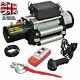 12v Electric Winch, 13000lb Synthetic Rope, Heavy Duty 4x4, Atv Recovery