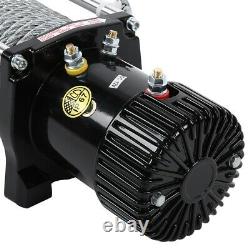 12v Electric Winch, 13000lb Synthetic Rope, Heavy Duty 4x4, ATV Recovery