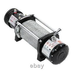 12v Electric Winch, 13000lb Synthetic Rope, Heavy Duty 4x4, ATV Recovery