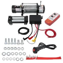 12v Electric Winch, 13000lb Synthetic Rope, Heavy Duty 4x4, ATV Recovery