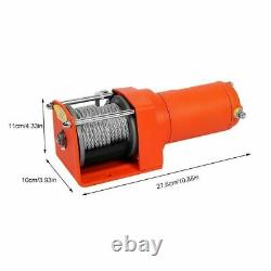 12v Electric Winch 3000lb Dyneema Synthetic Rope ATV, Off Road