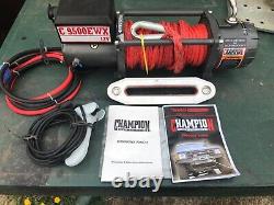 12v Winch Champion 9500EWX 4x4, recovery, off road, HD, synthetic rope