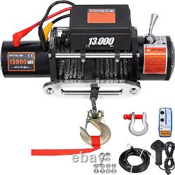 13000Lb Load Truck Winch Compatible with Jeep Truck SUV Synthetic Rope 12V Power