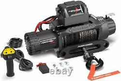 13000lb 12V Electric Winch Offroad with Synthetic Rope Remote Control for Car SUV