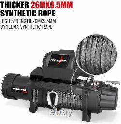 13000lb 12V Electric Winch Offroad with Synthetic Rope Remote Control for Car SUV