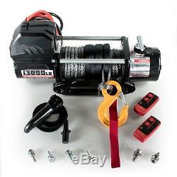 13000lb / 5896kg 12v Recovery Winch with Synthetic Rope