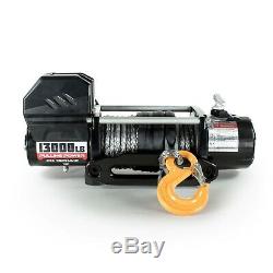 13000lb / 5896kg 12v Recovery Winch with Synthetic Rope