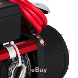 13500LBS 12V Electric Synthetic Rope Winch 6123.5Kg Gear Train Roller Fairlead