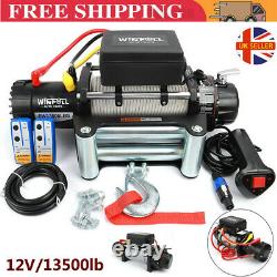 13500lb 12v Recovery Truck Electric Winch Recovery Winch With Synthetic Rope