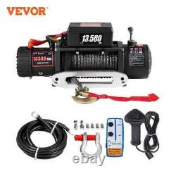 13500lbs 12v Electric Winch For Car 4x4 92ft Synthetic Trailer Ropes Towing S25