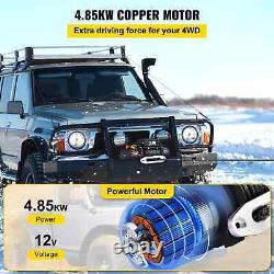 13500lbs 12v Electric Winch For Car 4x4 92ft Synthetic Trailer Ropes Towing S25