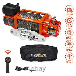 17500 lbs Electric Waterproof Winch Synthetic Rope 12V Wireless Prowinch