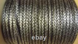 1/4 (6mm) x 600' HMPE Winch Line, Synthetic Rigging Rope, 12-Strand Braid, USA