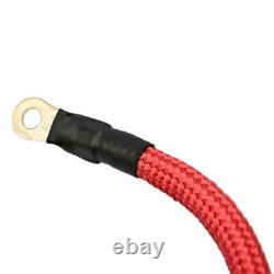 24360LBS Winch Rope 10MM x 30M Hook Synthetic Car Tow Recovery Cable Black GOOD