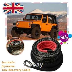 24360 pounds 4WD Winch Rope 10mm x 30m Synthetic Dyneema Tow Recovery Cable #F